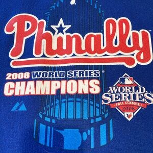 2008 Philadelphia Phillies, World Series champions, hooded sweatshirt
Size L